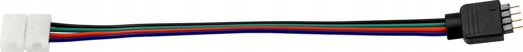 Konektor pre LED pásky - RGB - 10mm - 4pin - pások / kontroler