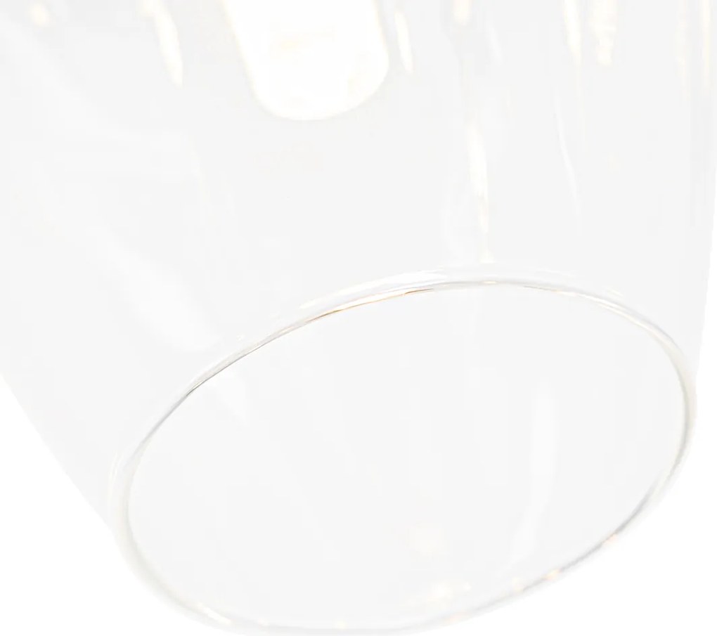 Klasické stropné svietidlo zlaté so sklom 9-svetlo - Elien