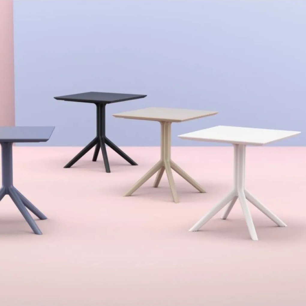 SKY 70 záhradný stôl olive green