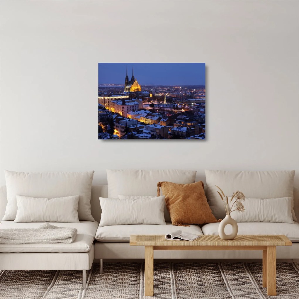 Sklenený obraz - Katedrála sv. Petra a Pavla, Brno, Česká Republika (70x50 cm)
