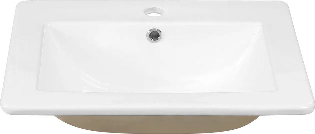 Novoterm Zápustné keramické umývadlo NV-KR-530, biele