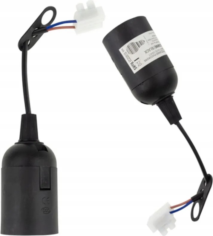 ECOLIGHT Stavebný a renovačný držiak lampy na žiarovku E27 na kábli 2x0,75