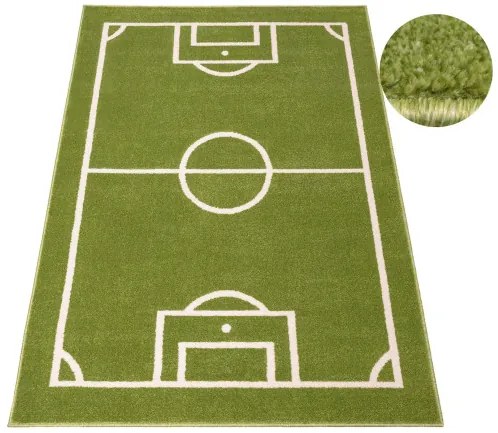 Koberec CLARA KIDS 02922A Ihrisko zelený / krémový
