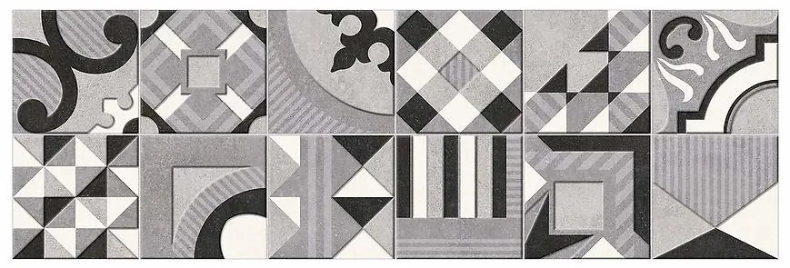 Obklad Dekor Foro gris rekt. 25/75