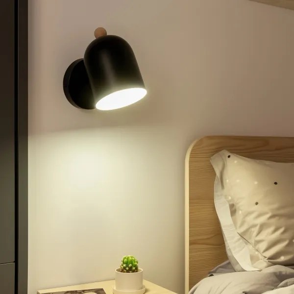 Brilagi - Nástenné bodové svietidlo GALLION 1xE27/15W/230V čierne