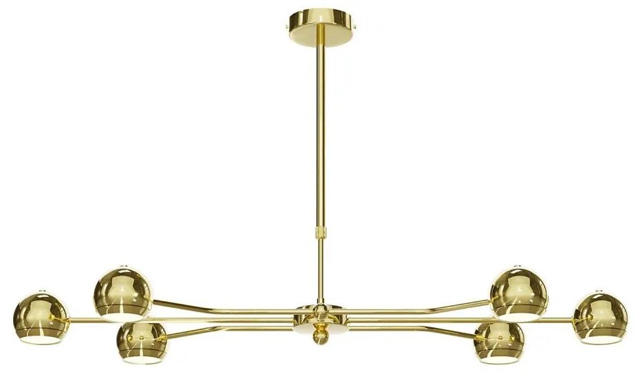 Jupiter 1978 - Luster na tyči TIANA 6xGU10/10W/230V zlatá