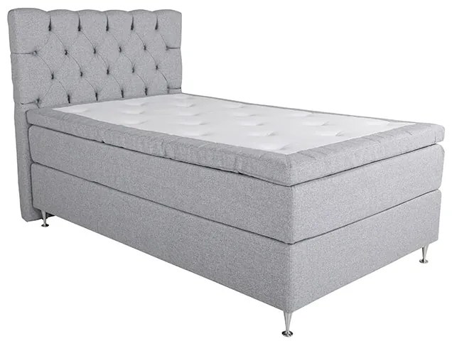 Furudal 120 boxspring posteľ svetlo sivá čelo Sarna