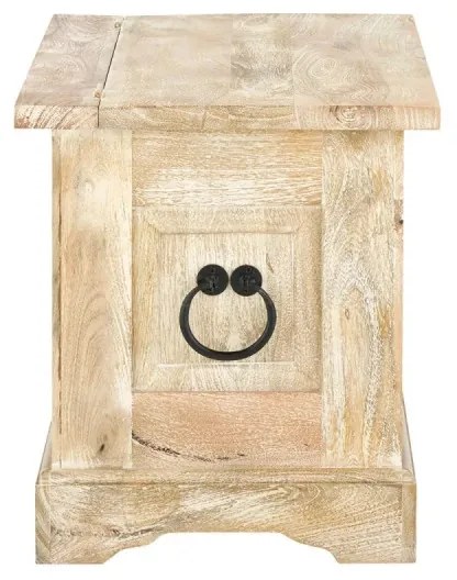 furniture-nabytek.cz - Masívna truhlica Patina z mangového dreva, lakovaná, prírodná farba – 80×45×50 cm