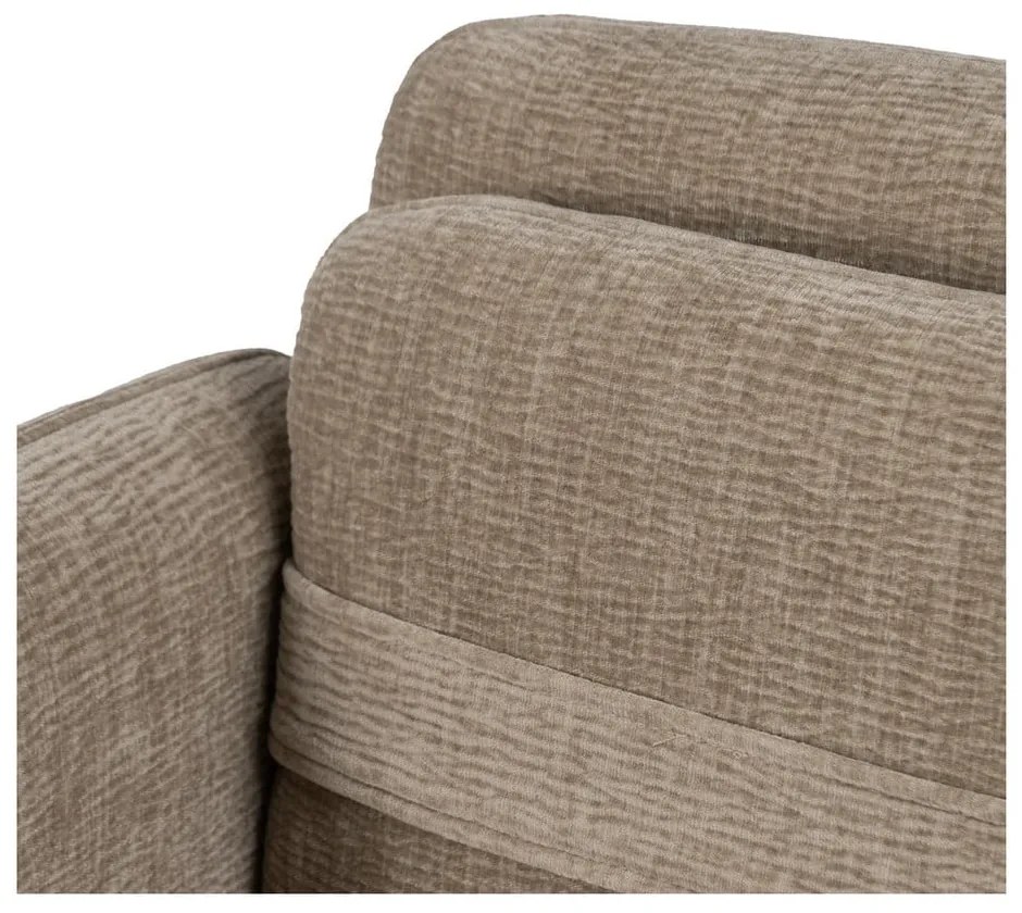 Béžové ženilkové kreslo Bind – Ixia