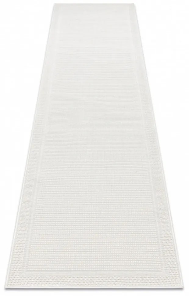 Kusový koberec Duhra biely atyp 60x300cm