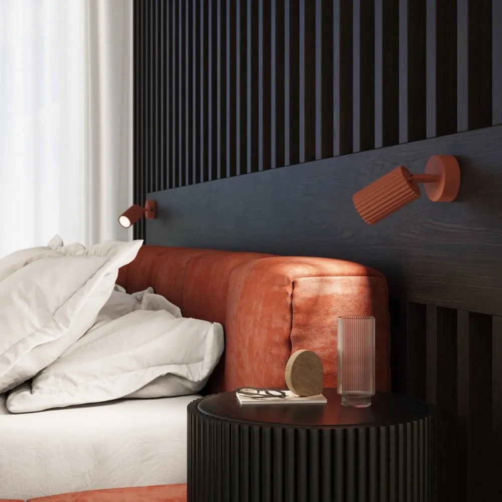 Nástenné svietidlo v tehlovej farbe Gleam – Nice Lamps