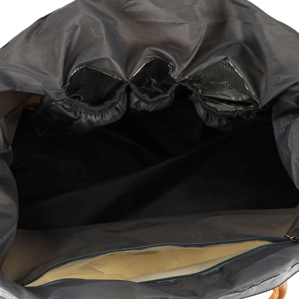 KIK Dámska multifunkčná taška na kočík 48x30x21 cm s 2 vrecúškami, polyester, béžová