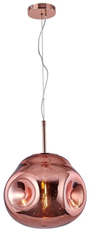 Klausen  Klausen 111001 - Luster na lanku VITRO 1xE27/10W/230V pr. 35 cm rose gold KS0263