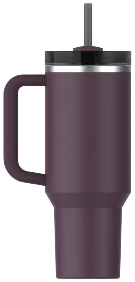 Tmavofialová termoska so slamkou z nehrdzavejúcej ocele 1,18 l Quencher H2.0 FlowState Tumbler Plum – Stanley