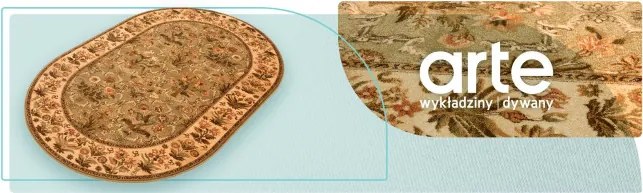 Koberec  Agnella Isfahan Olandia olivový ovál