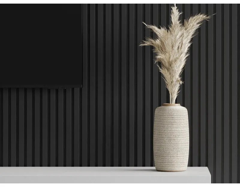 Mexen Lam-F, akustické stenové lamely 275 × 31,5 cm, filc 6 mm, čierna matná, S105-275317-2812-053