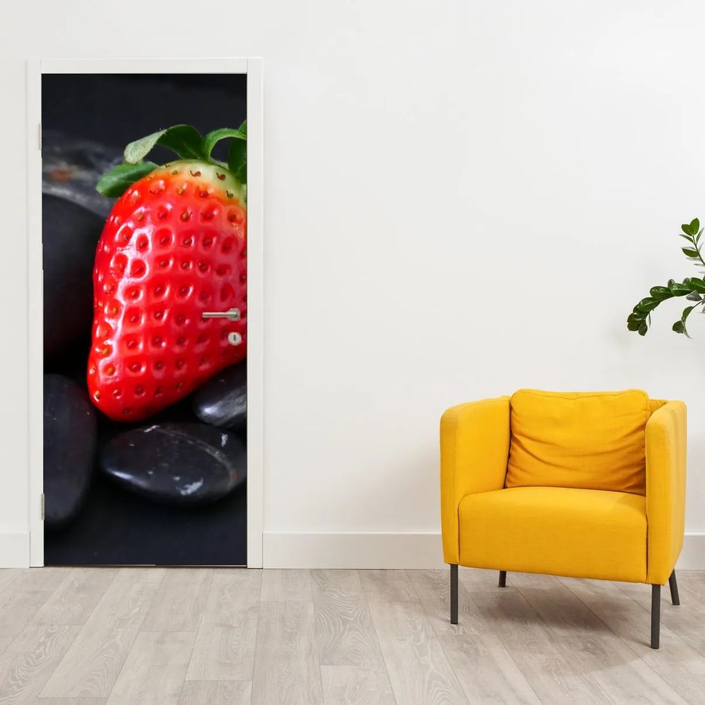 Fototapeta na dvere - Jahoda (95x205cm)