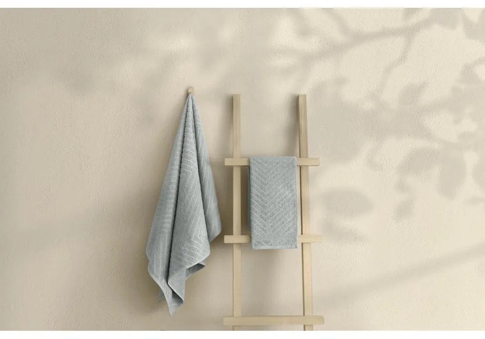 Svetlosivé froté bavlnené uteráky a osušky v súprave 2 ks – Foutastic