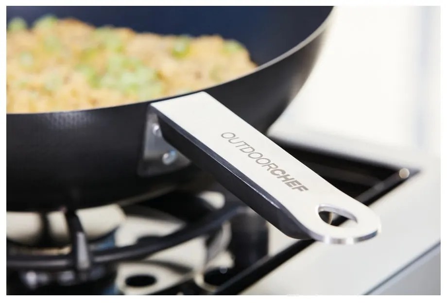 Grilovacia oceľová panvica s pokrievkou ø 33 cm – Outdoorchef