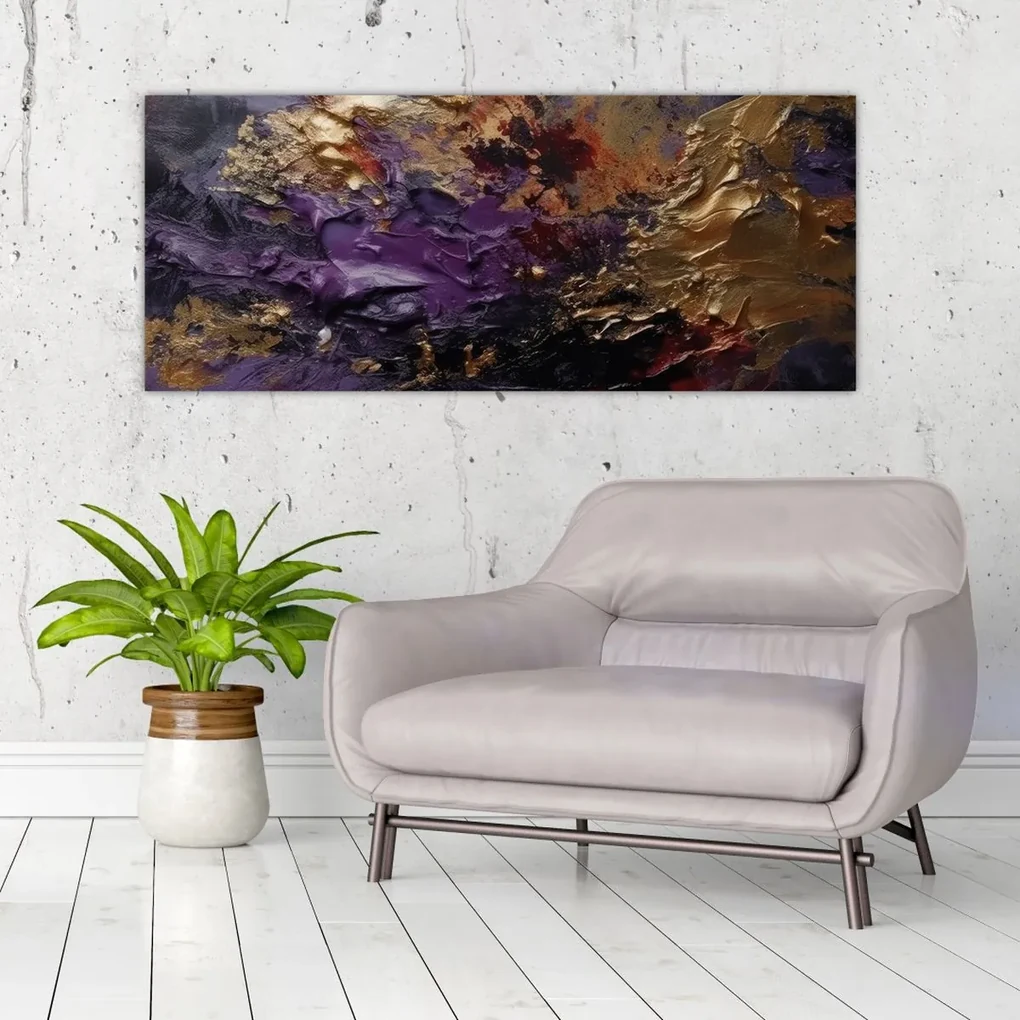 Obraz - Textúrovaná abstrakcia (120x50 cm)
