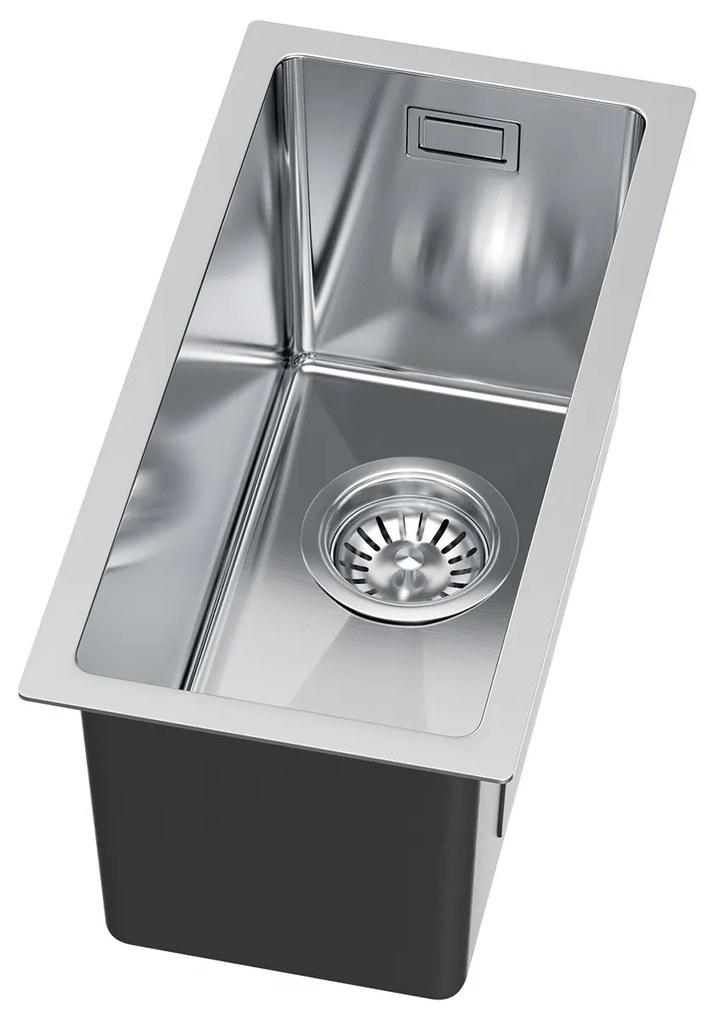 Erga HD, 1-komorový oceľový drez 220x440x210 mm, oceľová, ERG-MLS-HD2244
