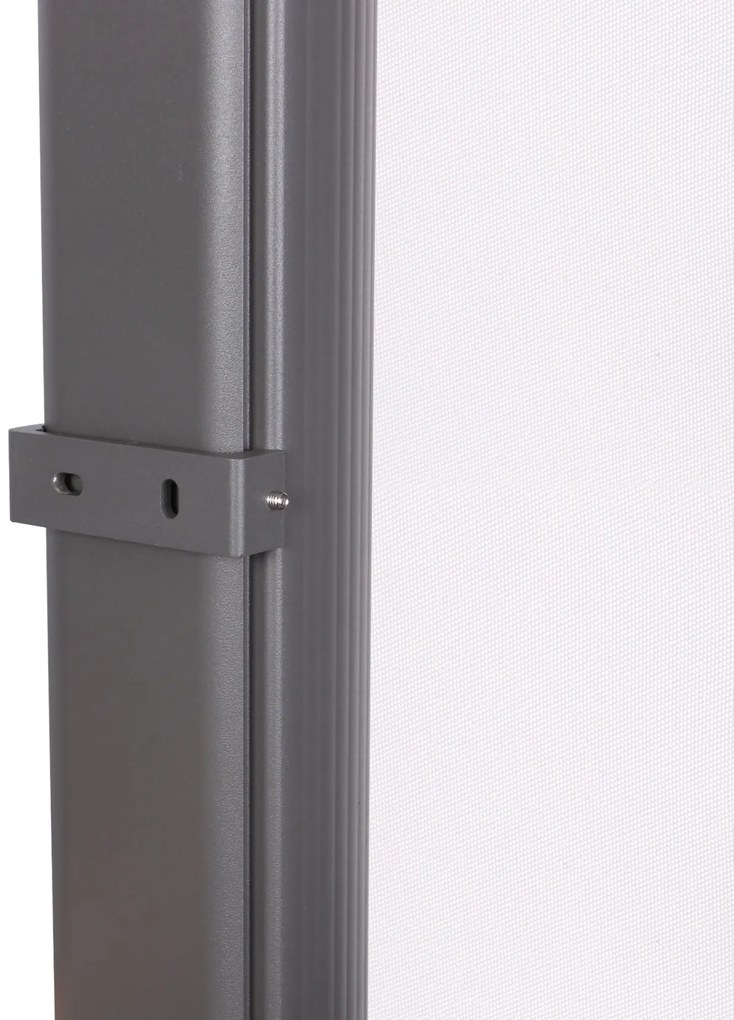 Bočná markíza Lovington - 180 x 350 cm, hliník - Krémová