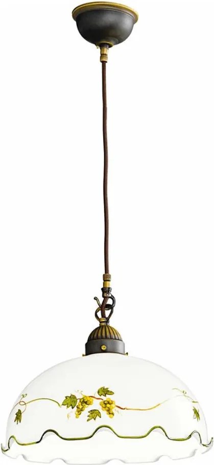 Kolarz 731.30.111 - Závesné svietidlo na lankách NONNA 1xE27/75W/230V priemer 30 cm vínová