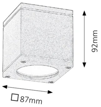 Rabalux 8149 - Vonkajšie stropné svietidlo AKRON 1xGU10/35W/230V IP54