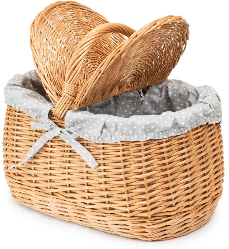 Piknikový kôš prútený Eger II.š. 44 x hl. 28 x v. 23/36(cm)