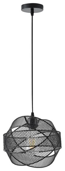Luster na lanku 1xE27/40W/230V čierna