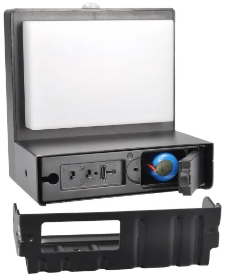 Solight WO7201 - LED solárne nástenné svietidlo s čidlom PALERMO LED/5W/2000mAh