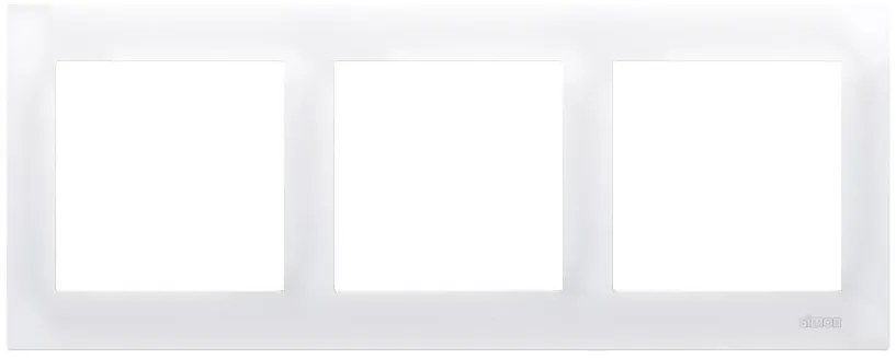 Rámik trojnásobný pre sadrokartónové krabičky Simon 54 premium biely