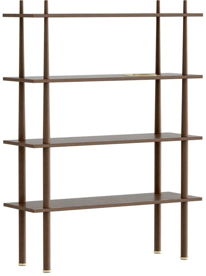 Hnedý modulárny policový systém v dekore duba 110x148 cm Stories - UMAGE