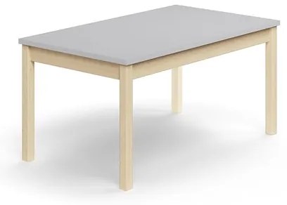 Stôl DECIBEL, 1200x700x590 mm, akustický HPL, breza/šedá