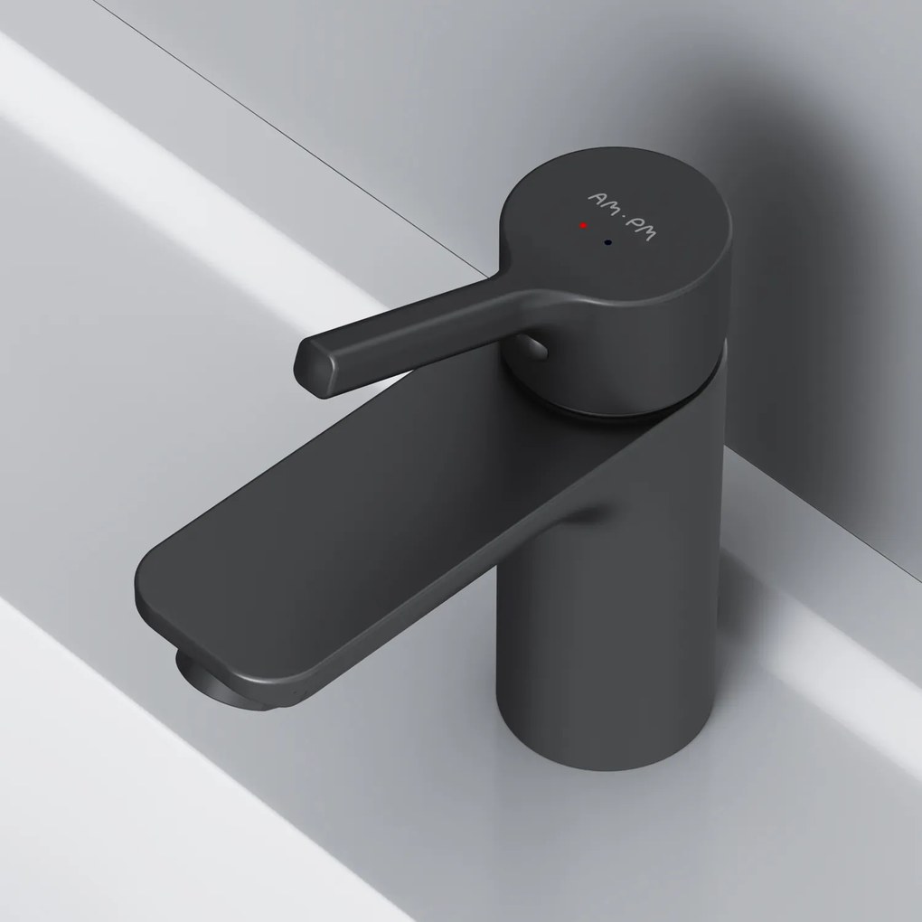 Umývadlová batéria AM.PM X-Joy S FXB02122 jednopáková, čierna