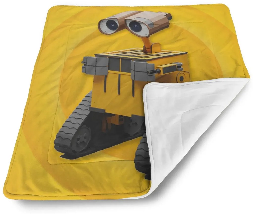 Sablio Deka pre bábätko Wall-E robot Žltý - 80x100 cm