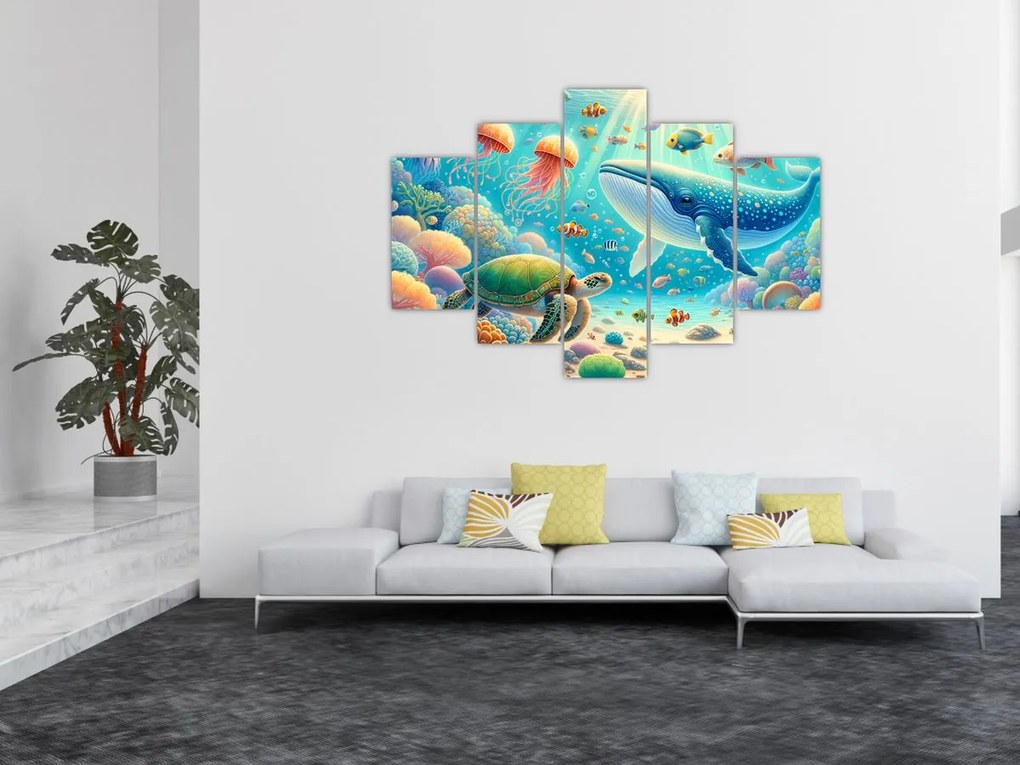 Obraz - Svet pod hladinou (150x105 cm)