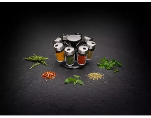 Cole&Mason - Otočný stojan s koreničkami MASTER 9 ks