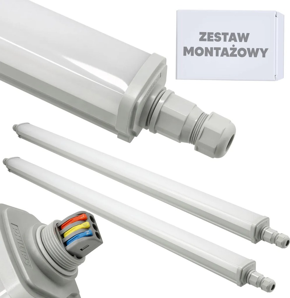 2x LED svietidlo PHILIPS 30W 125cm 3600lm IP65 4000k