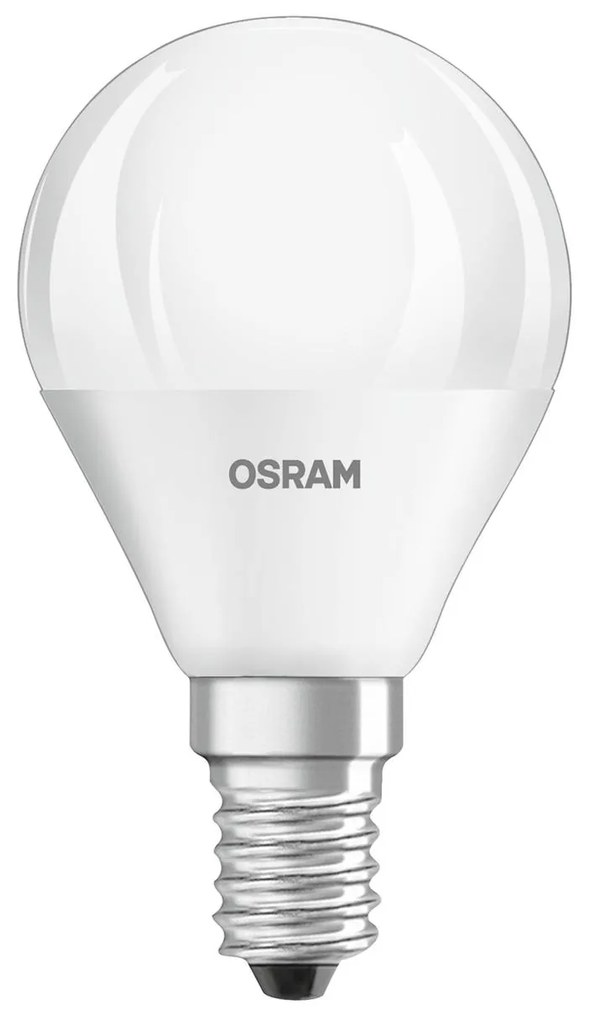 OSRAM LED kvapka E14 4,9W Base P40 840 matná 3ks