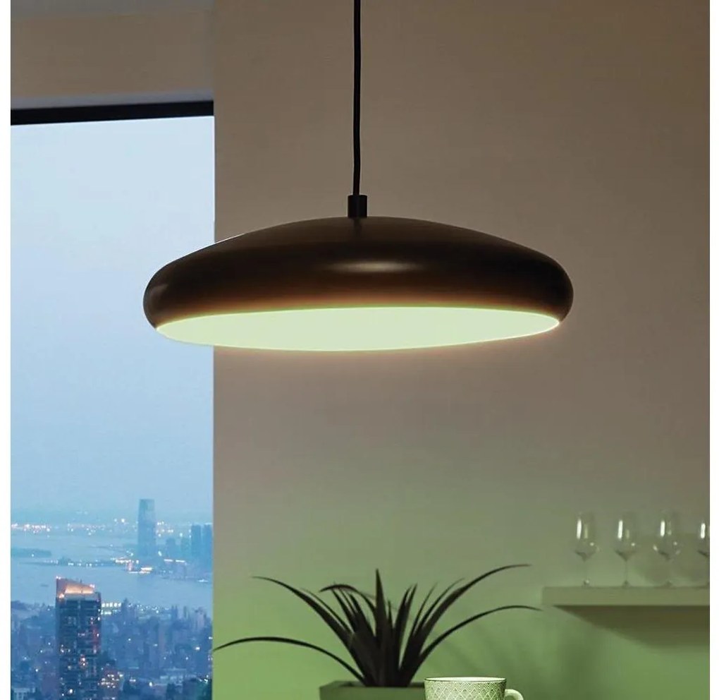 Eglo 33328 - LED RGBW Stmievateľný luster na lanku RIODEVA-C LED/27W/230V čierna
