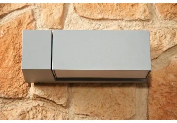 Philips - Vonkajšie nástenné svietidlo BORDER 1xE27/23W/230V IP44 šedá