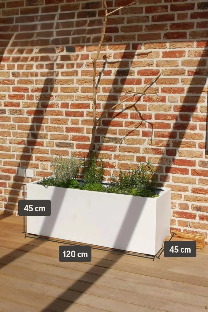 Hrantík MAXI, sklolaminát, šírka 120 cm, biely mat