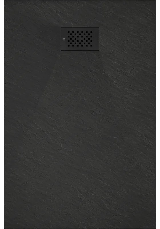 Mexen Hugo, obdĺžniková sprchová vanička SMC 120 x 90 cm, čierna, čierna krytka, 42709012-B