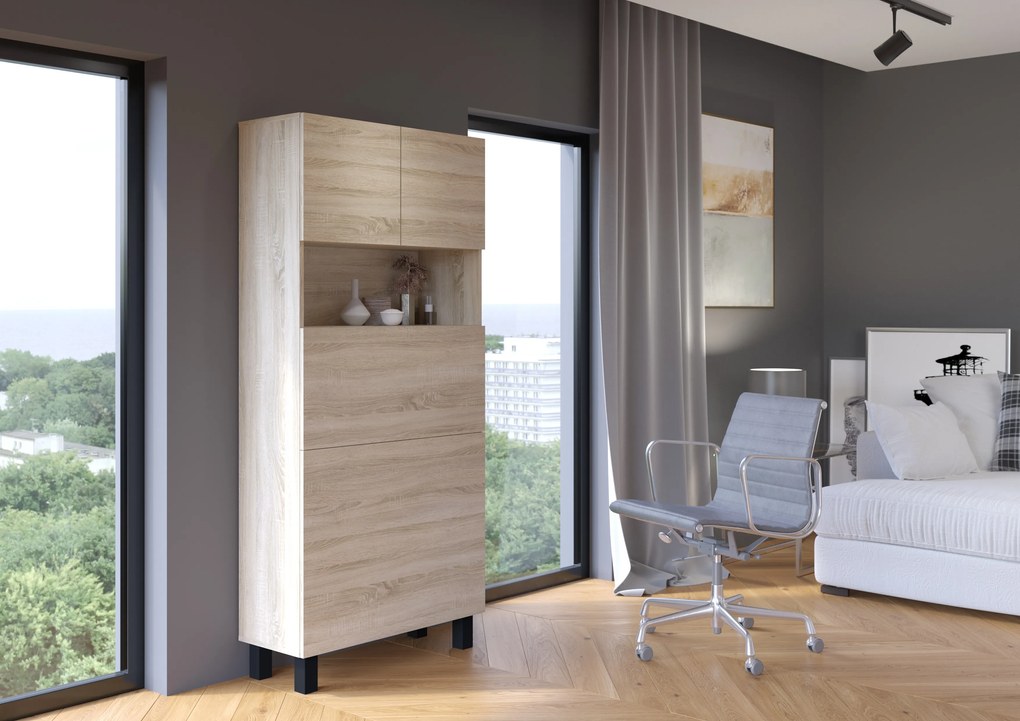 PC stolík Home (dub sonoma). Akcia -6%. Vlastná spoľahlivá doprava až k Vám domov. 1124935