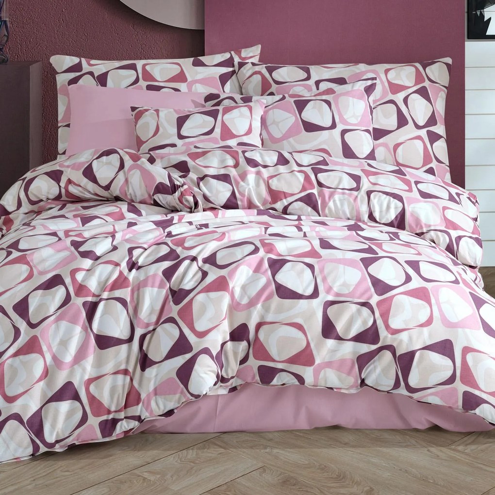 BAVLNENÉ POSTEĽNÉ OBLIEČKY COTTONLOVE EXCLUSIVE CLUB 160X200 CM, 2 KS 70X80 CM VZOROVANÉ