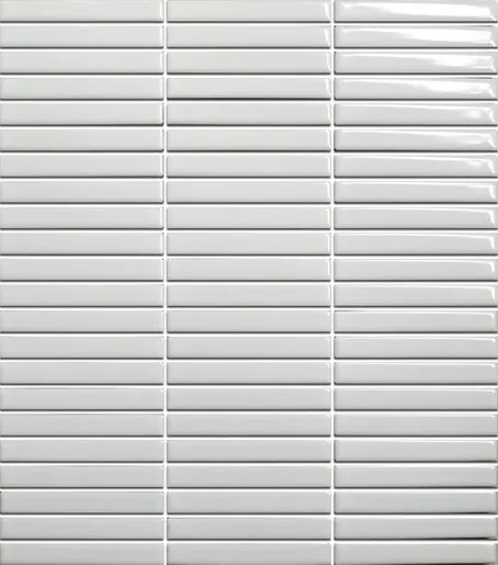 Keramická mozaika Premium Mosaic Kit Kat white 28x31 cm lesk MOSKK3WHL