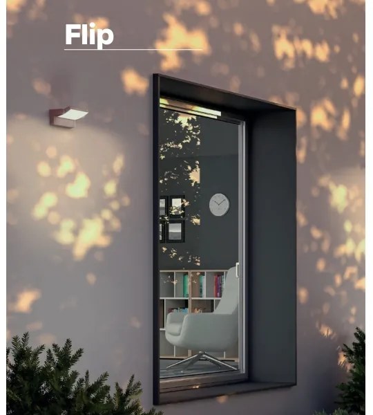 Redo 90716 - LED Vonkajšie nástenné svietidlo FLIP LED/40W/230V IP54 hnedá