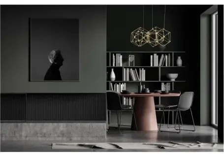 LED luster Nebula 49 zlatá