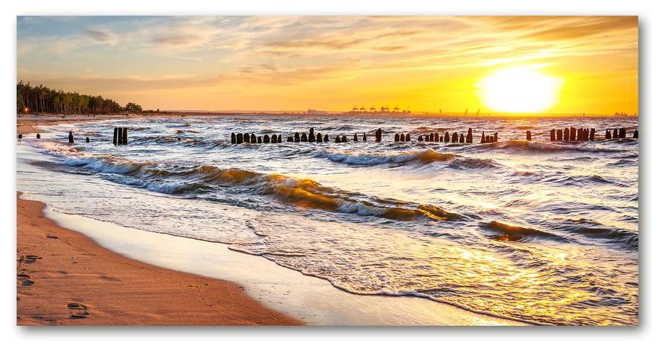 Foto obraz akrylový do obývačky Západ slnka pláž pl-oa-140x70-f-67409606